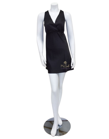 Rya Collection 400X Black Positivity Chemise Plus Sizes myselflingerie.com